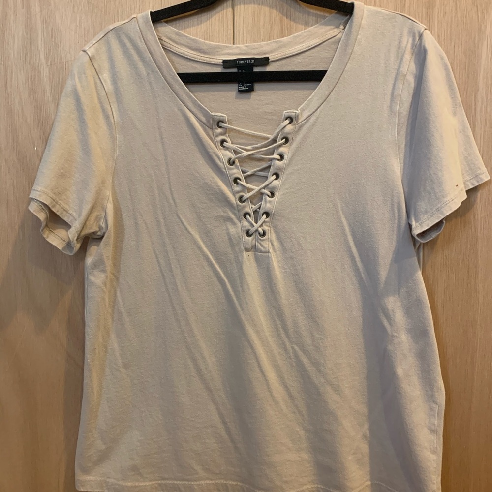 Tie up front T
